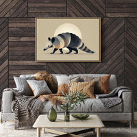 Moonlit Armadillo Carries Desert Patterns