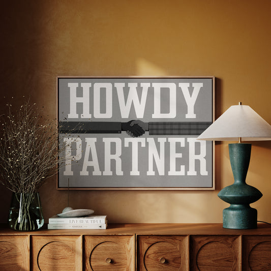 Howdy Partner Vintage Western Greeting