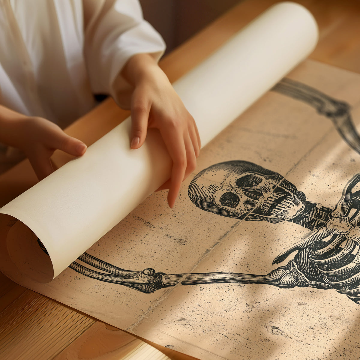 Hands Up: Engraved Skeleton Outlaw