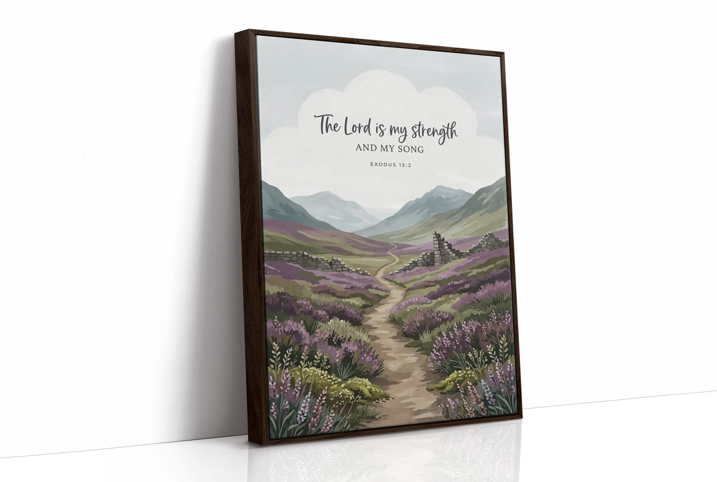 The Lord Is My Strength: Highland Heather Path