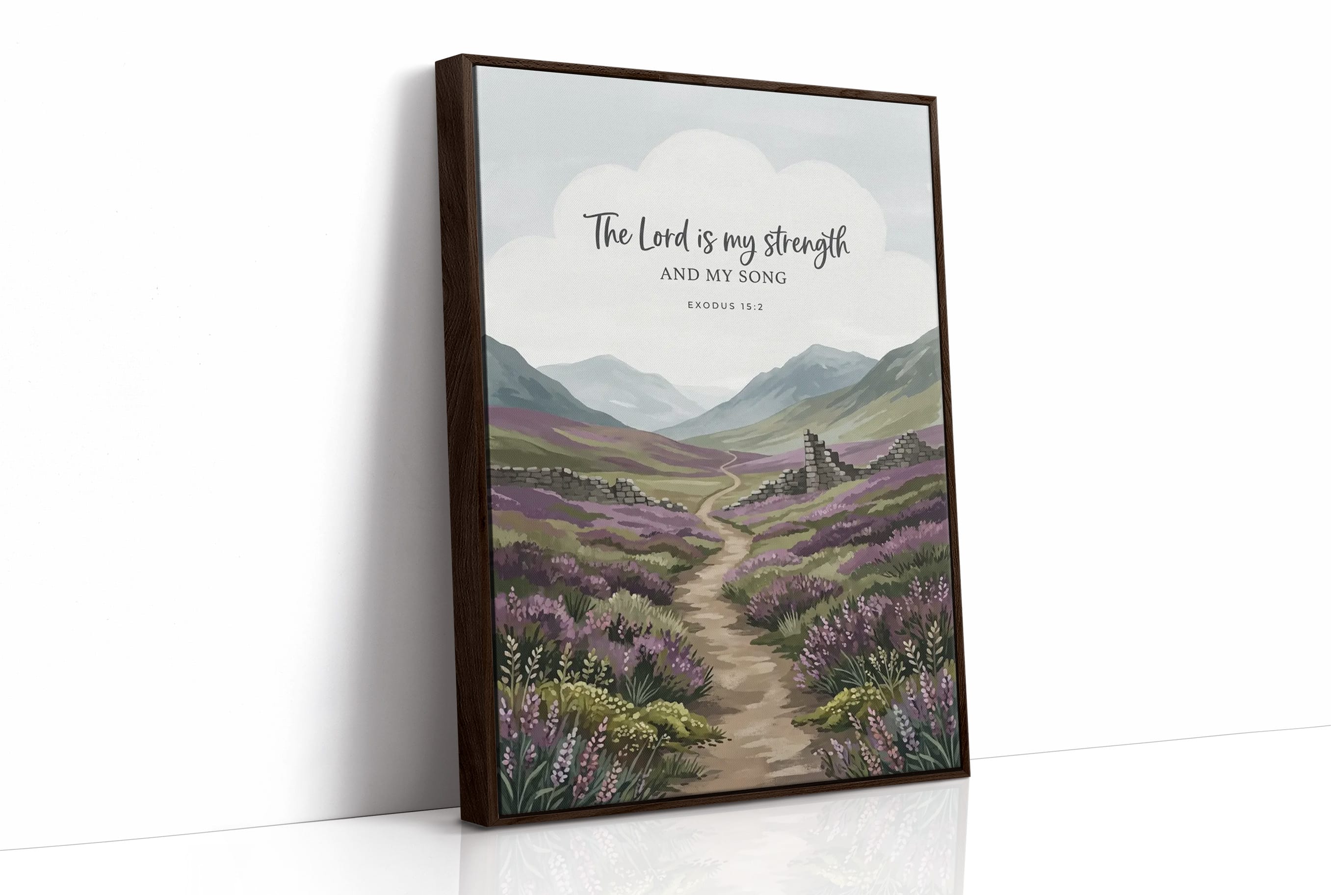 The Lord Is My Strength: Highland Heather Path