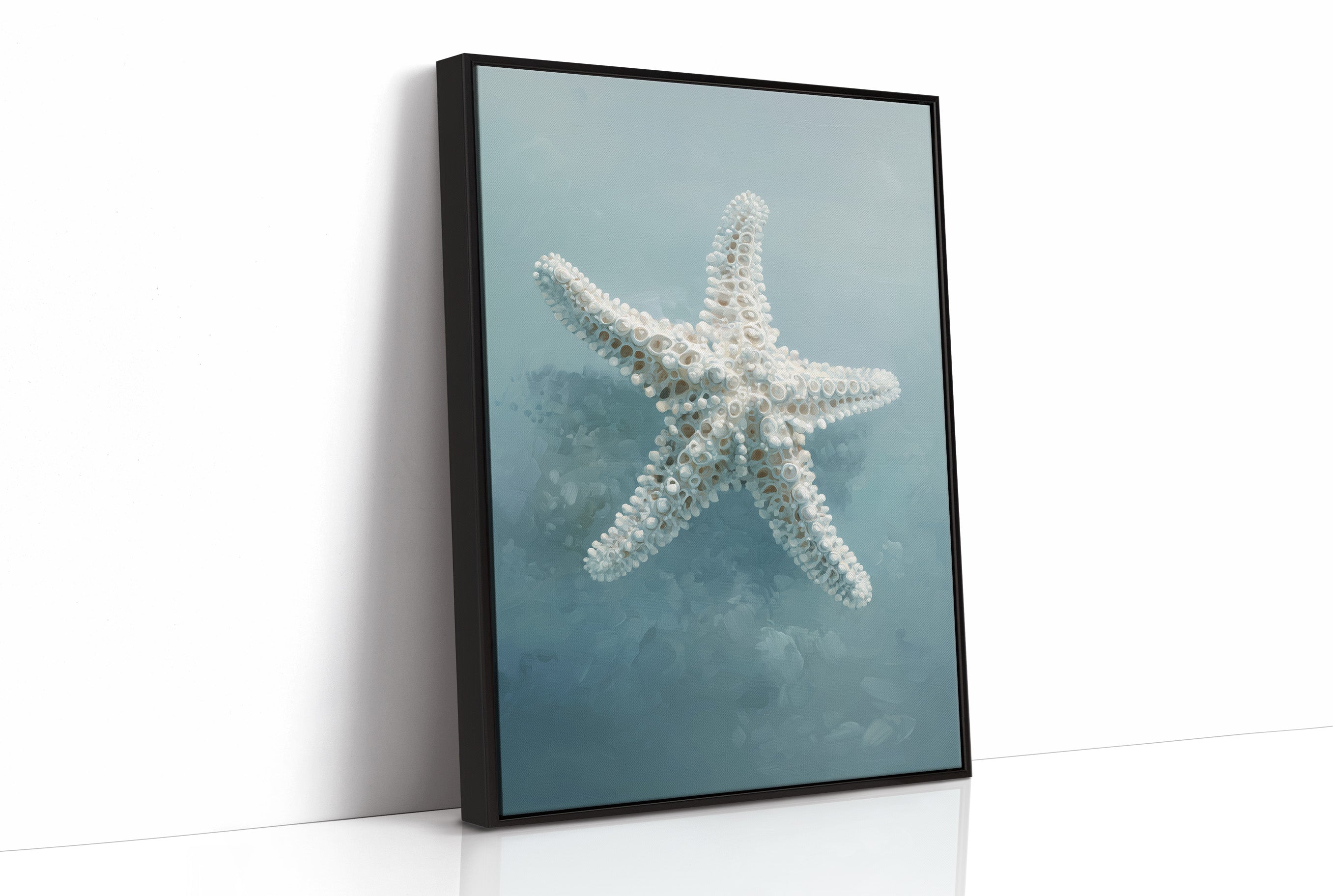 Coastal Memory In Wooden Frame