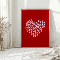 Brushstrokes Dance Into Love's Pattern