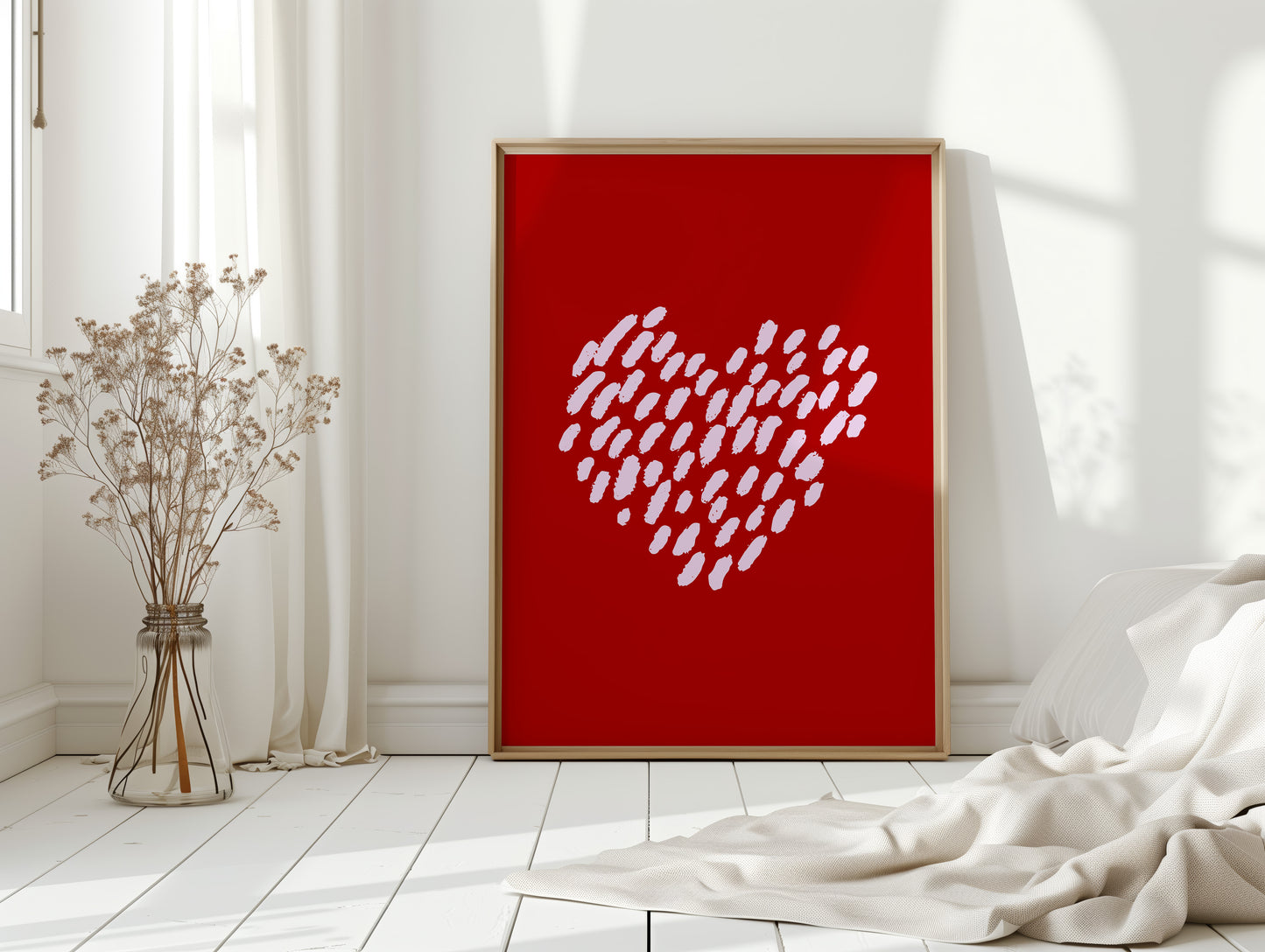 Brushstrokes Dance Into Love's Pattern