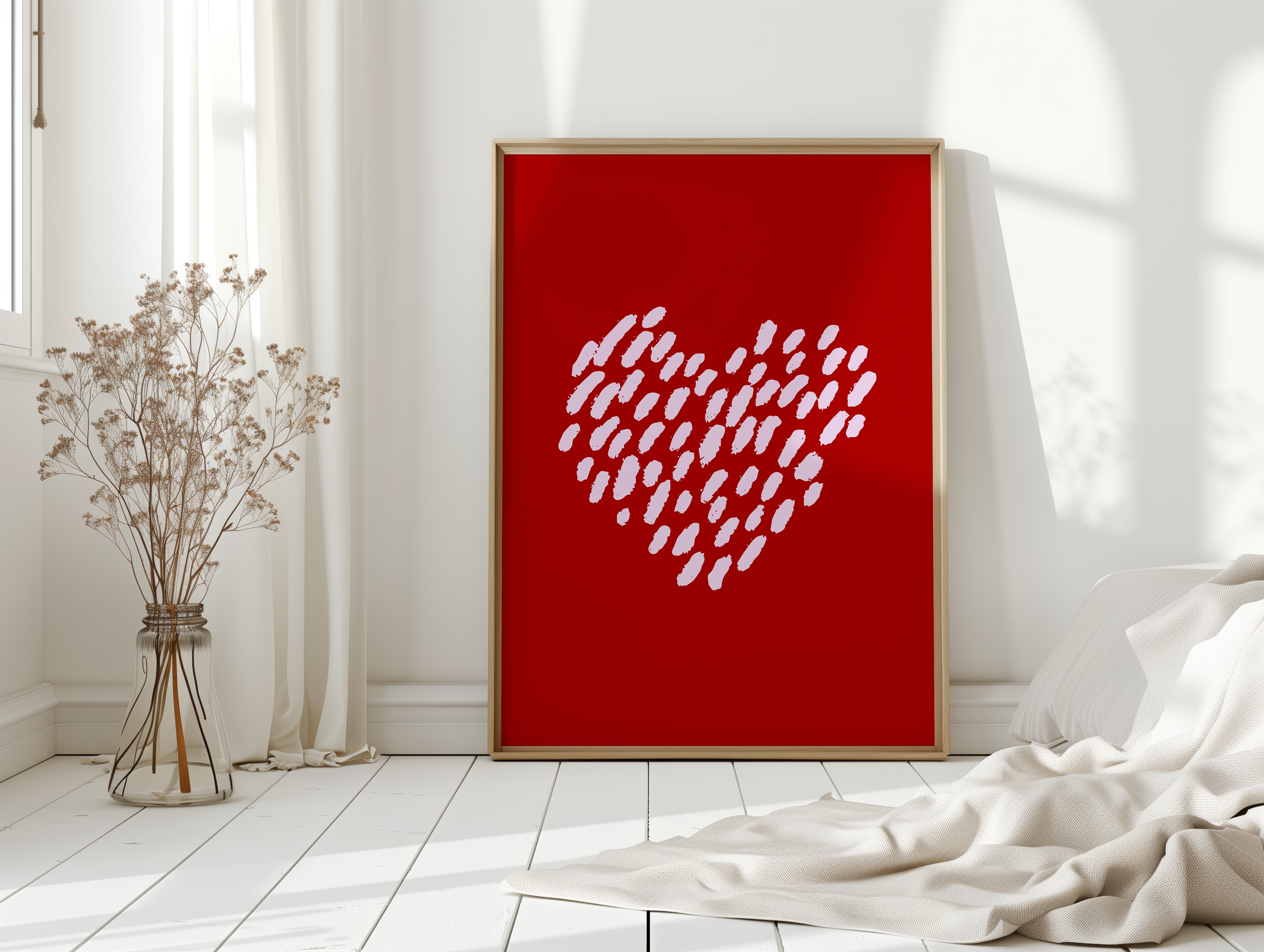 Brushstrokes Dance Into Love's Pattern