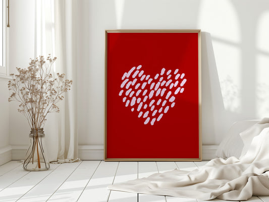Brushstrokes Dance Into Love's Pattern