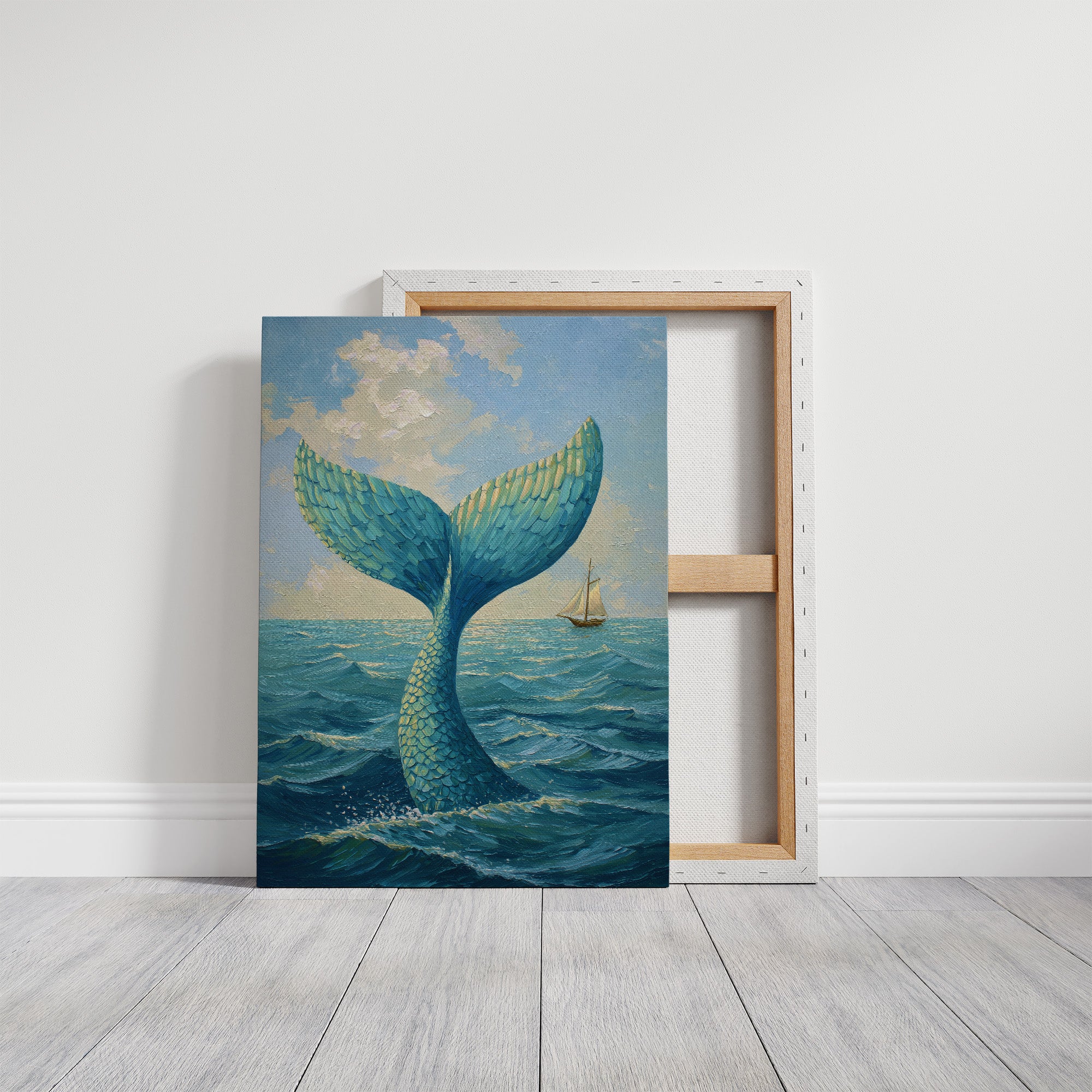 Cerulean Depths Whisper To Distant Sails