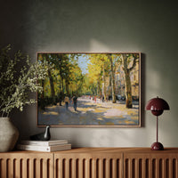 Autumn Light Dances Through City Trees