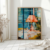 Coral Lamp Lights Summer Evening