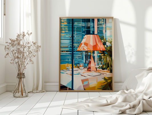Coral Lamp Lights Summer Evening