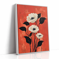 White Poppies Dance On Coral