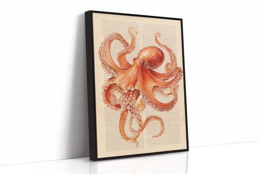 Coral Tentacles On Vintage Pages