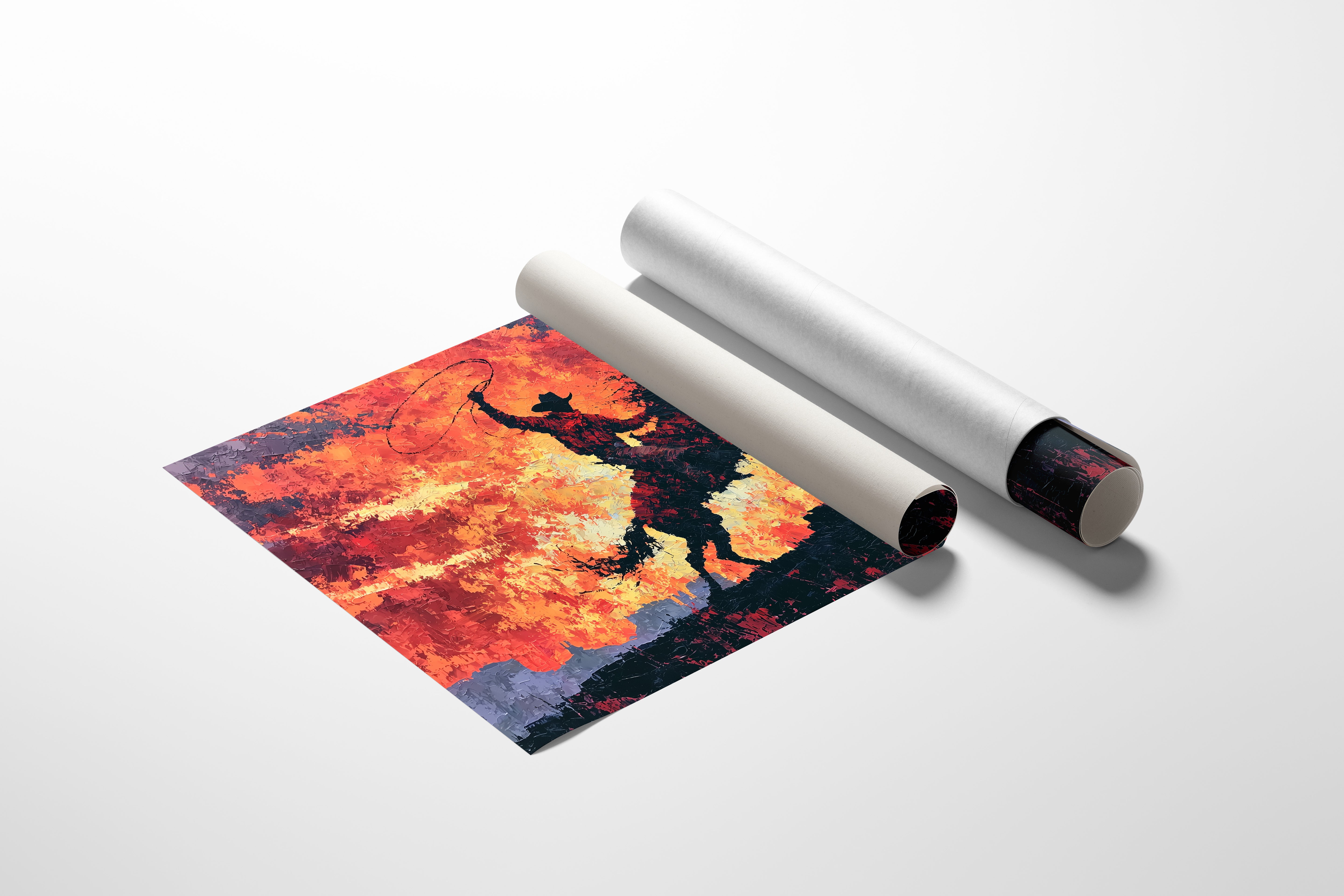Lasso Under a Burning Sky