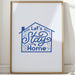 Cozy Letters Dance In Blue