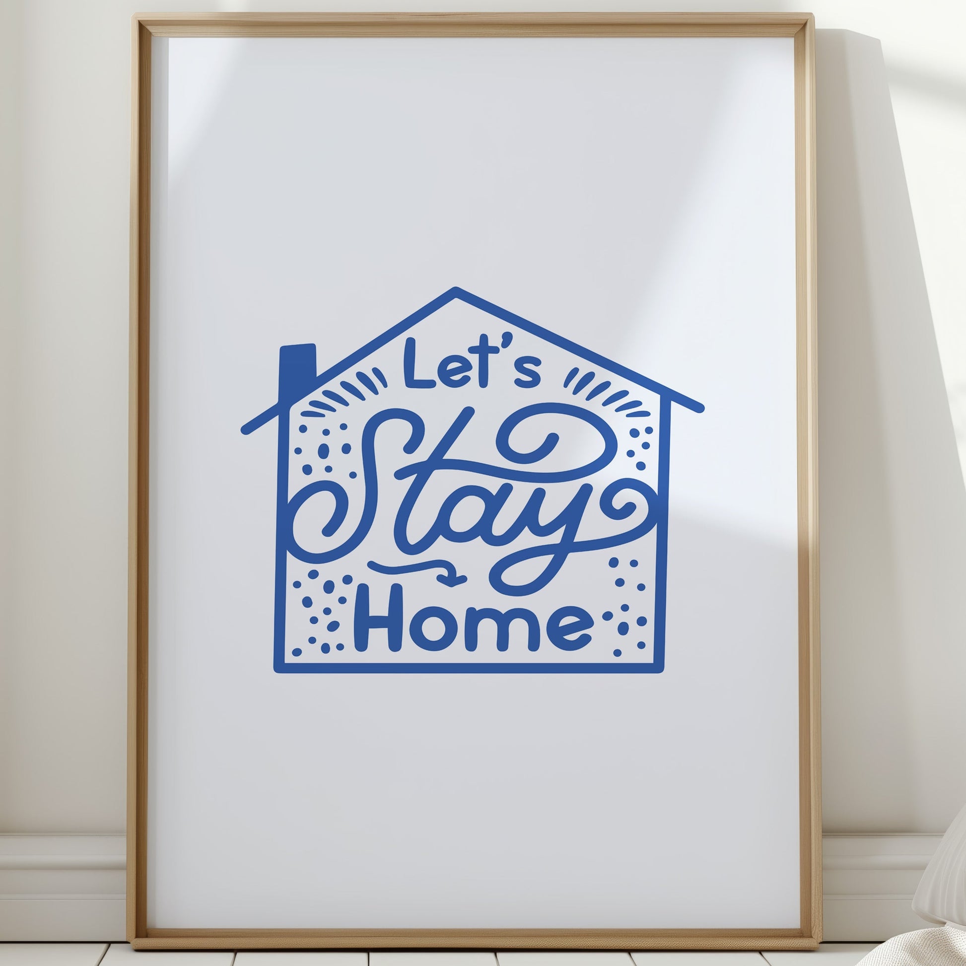 Cozy Letters Dance In Blue