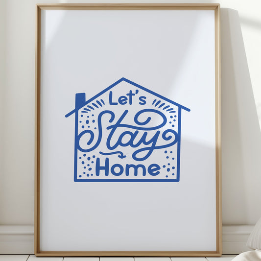 Cozy Letters Dance In Blue