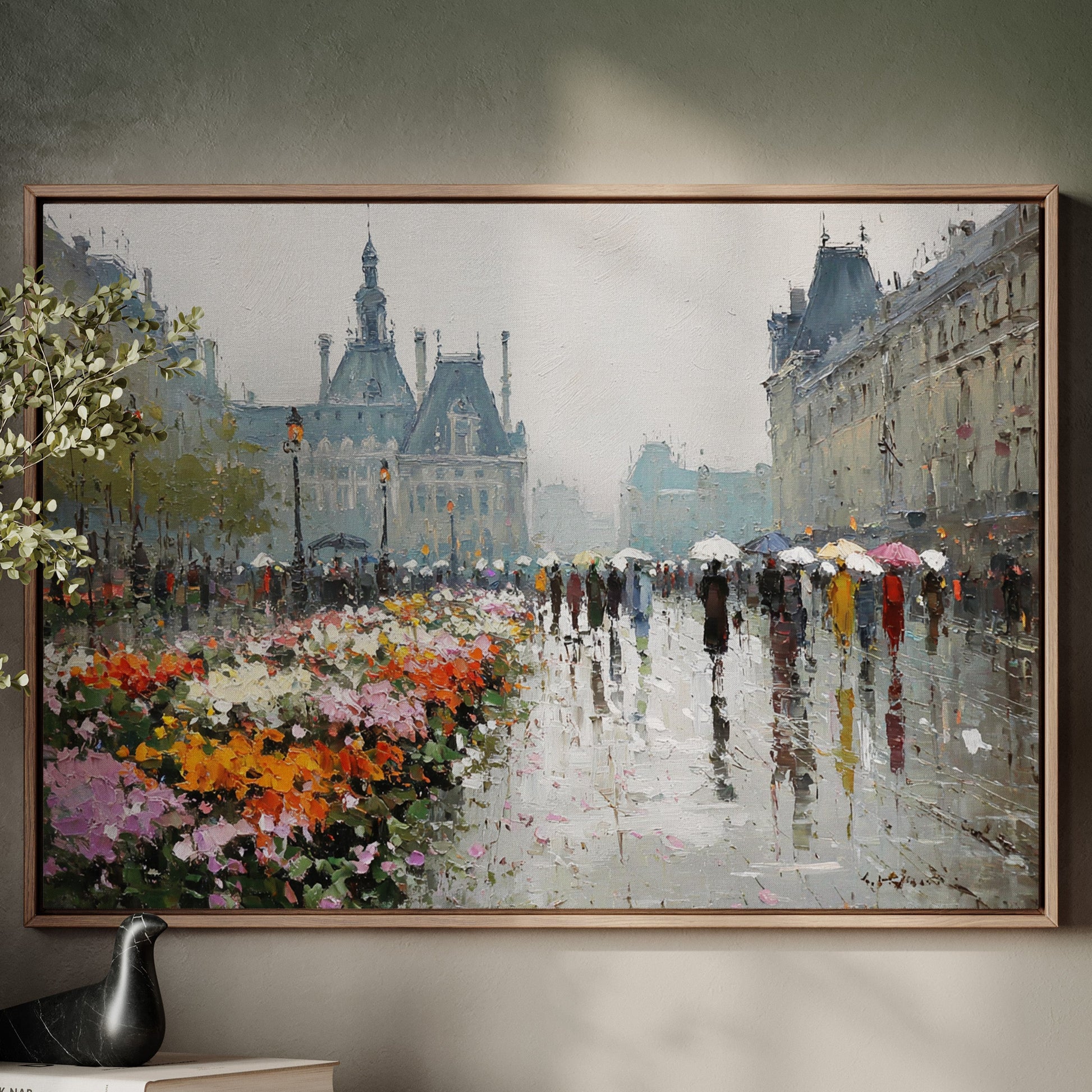 Paris Blooms Through Silver Rain