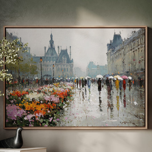Paris Blooms Through Silver Rain