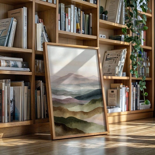 Mountains Breathe in Gentle Hues