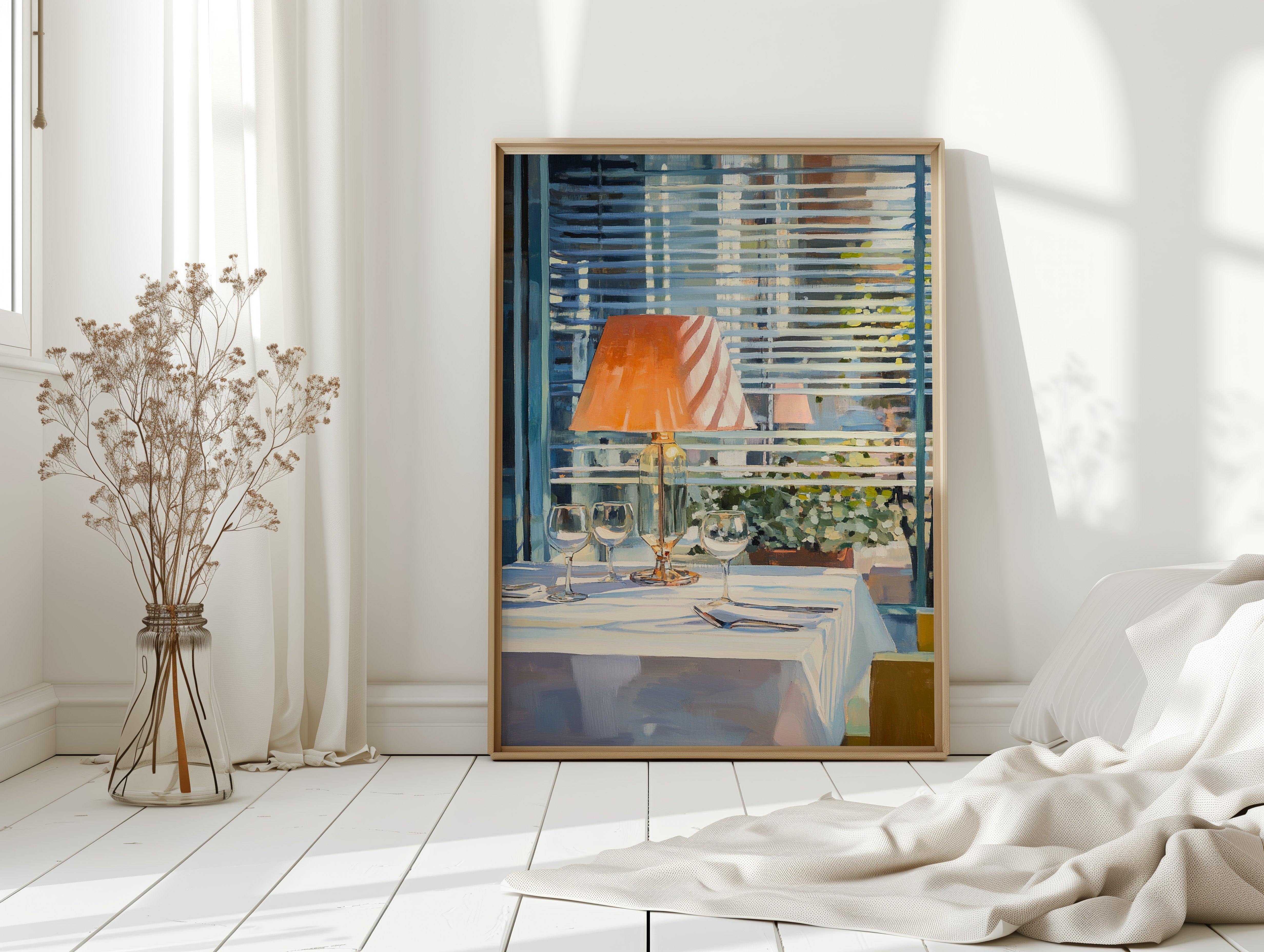 Afternoon Light Through Venetian Lines