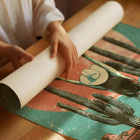 Blood Moon Cowgirl — Retro Desert Screenprint