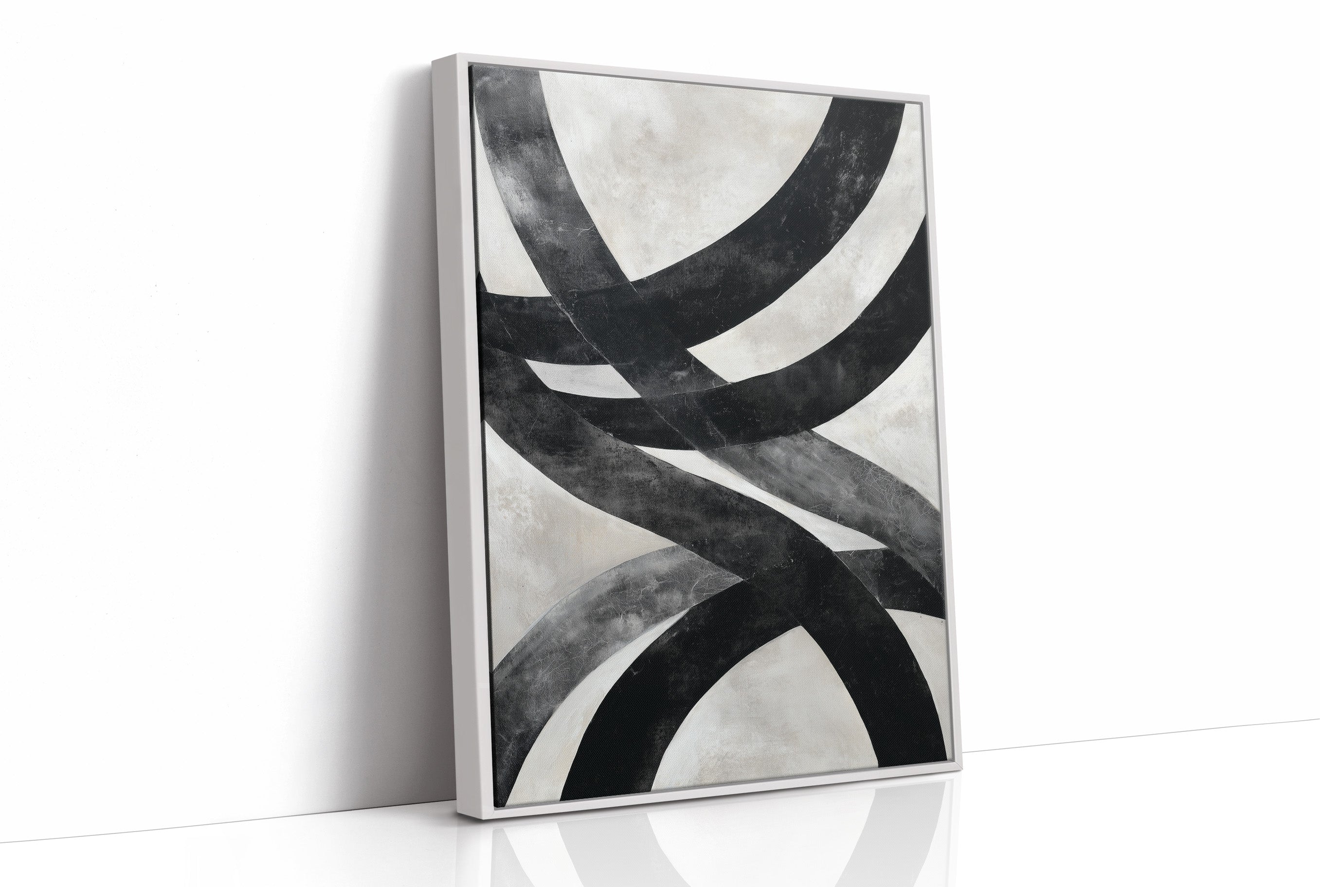 Bold Curves Dance In Monochrome