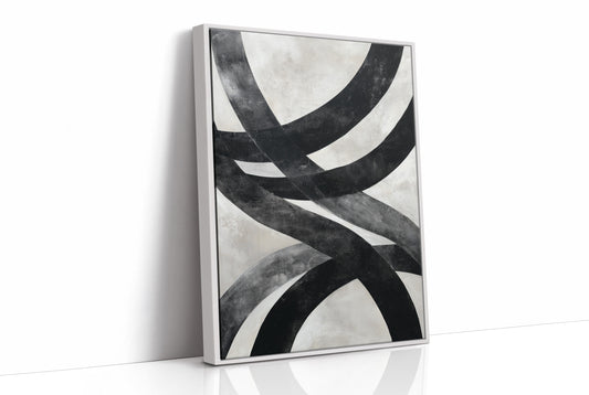 Bold Curves Dance In Monochrome