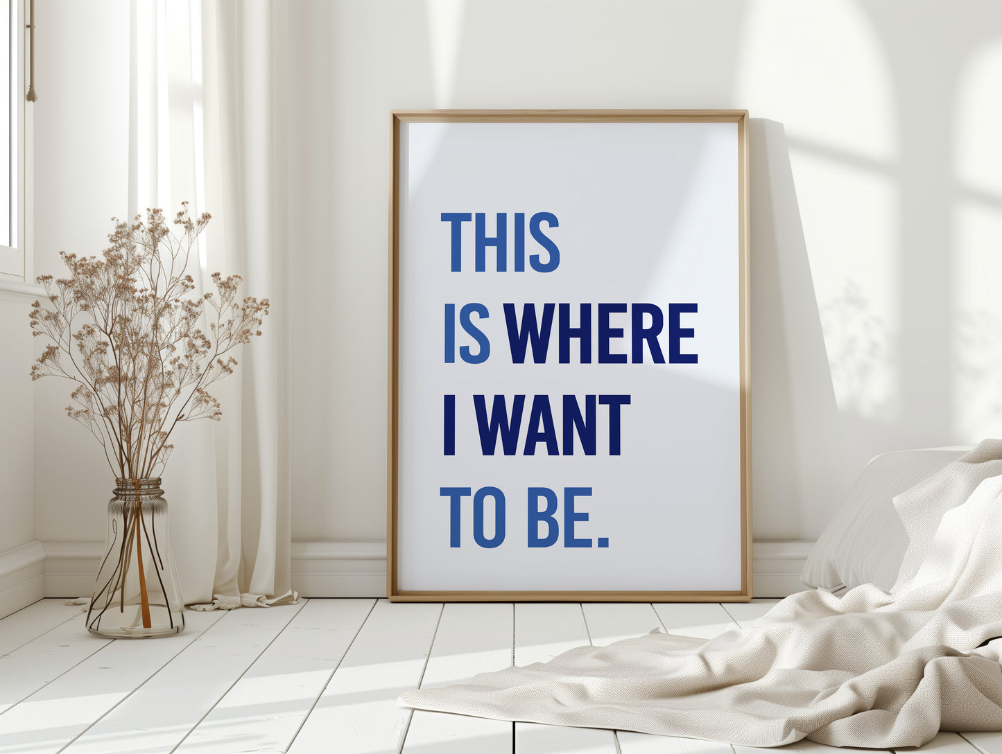 Blue Letters Paint Tomorrow's Promise