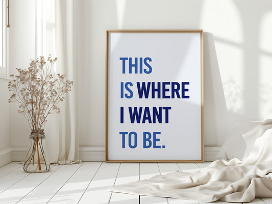 Blue Letters Paint Tomorrow's Promise
