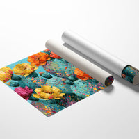 Cactus Bloom, Speckled Turquoise