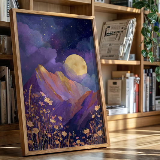 Moonlit Serenade of Wildflowers