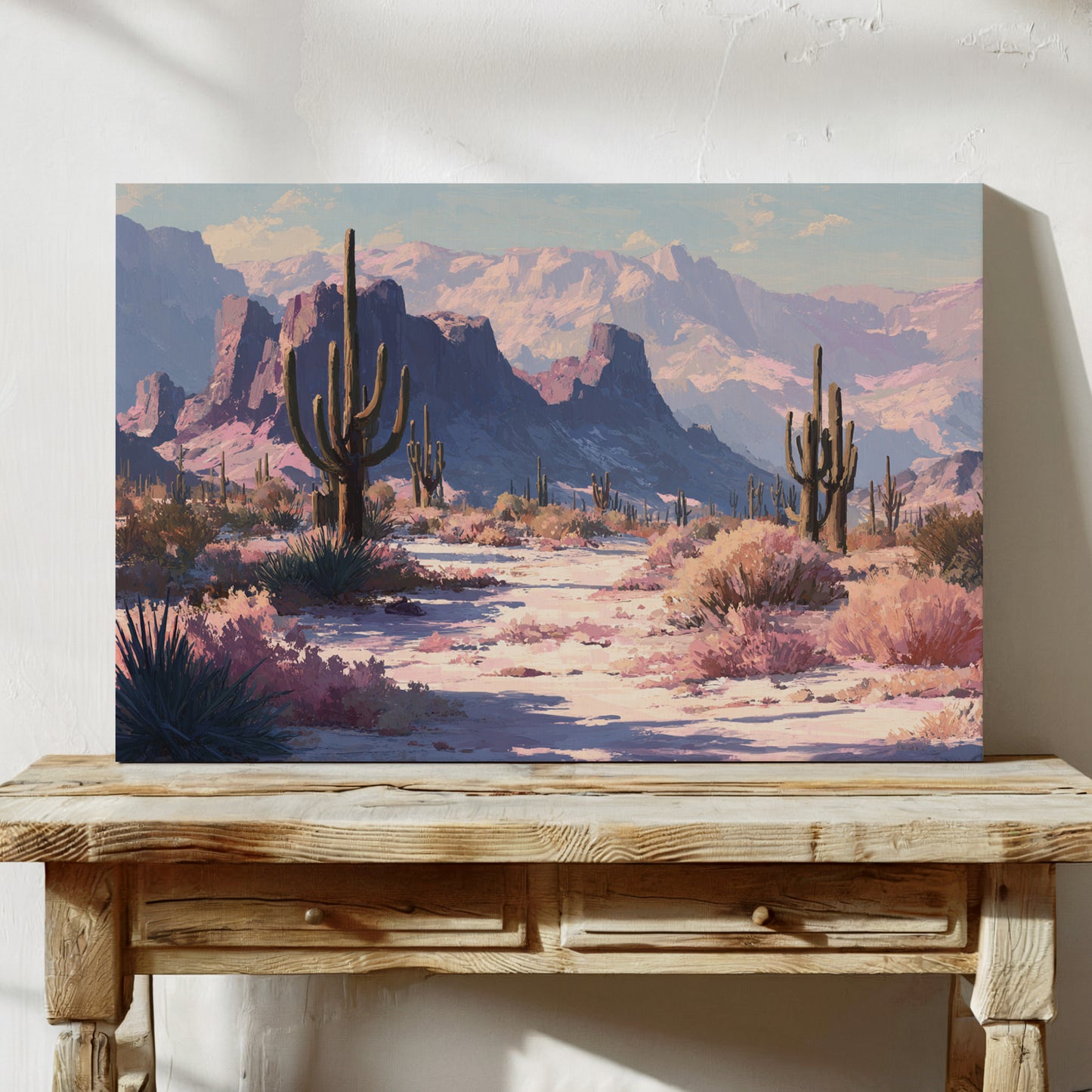 Pink Dawn Greets Saguaro Sentinels