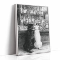 Two Friends at the Counter