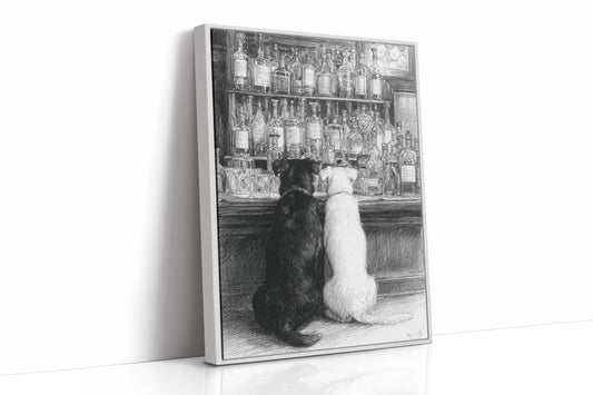 Two Friends at the Counter