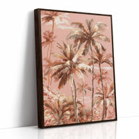 Palms Against Rose Sky