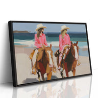 Sisters Riding the Coastal Breeze