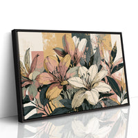Lily Study, Color Block Botanical