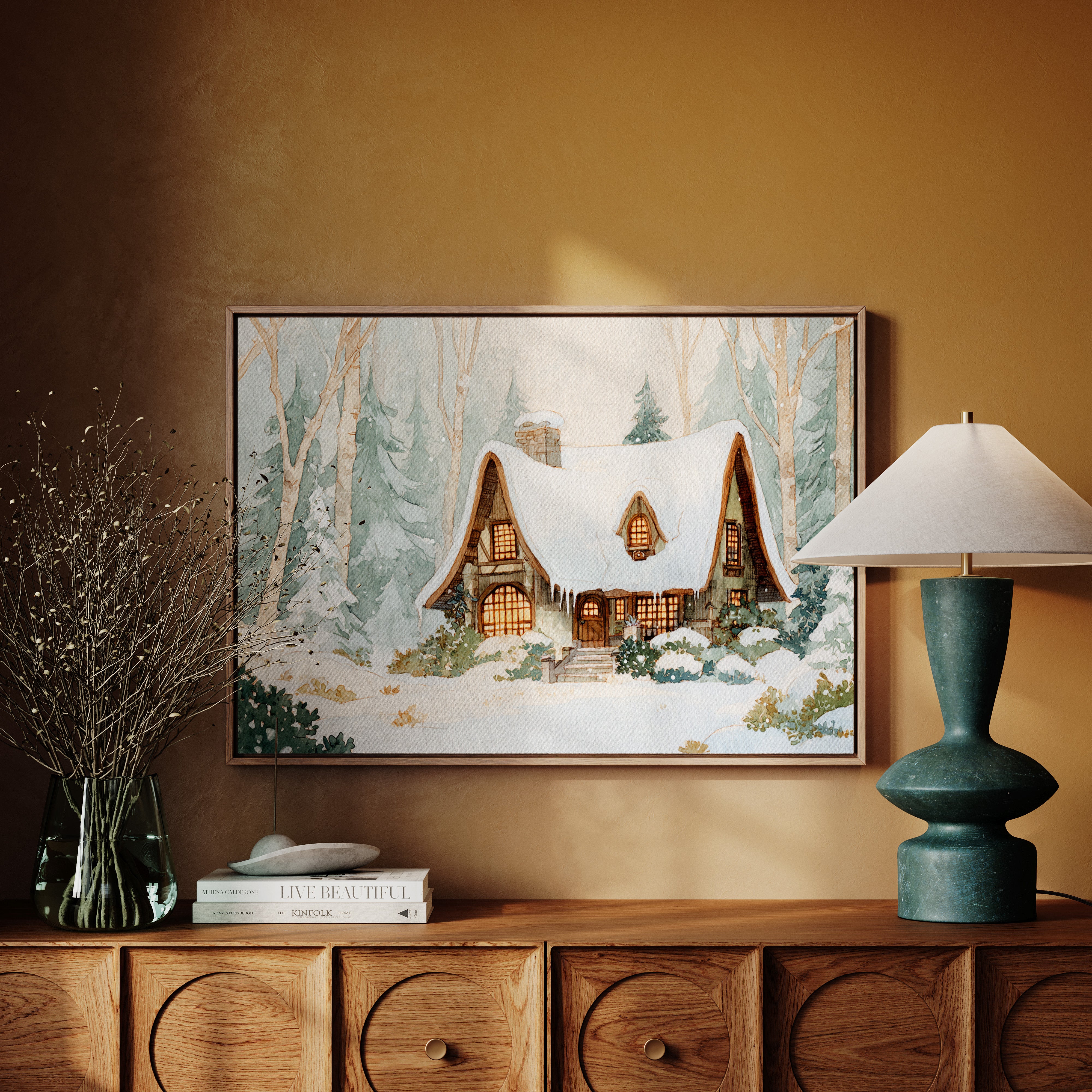 Cottage Beneath a Winter Veil
