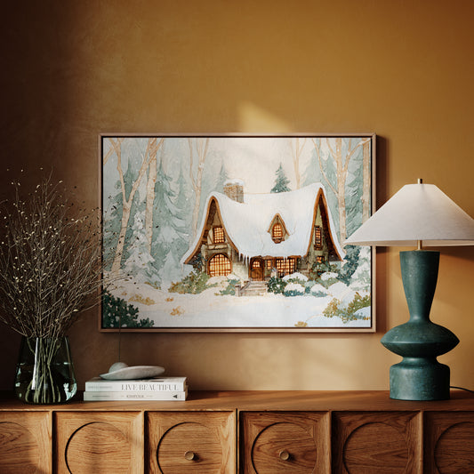 Cottage Beneath a Winter Veil
