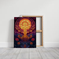 Sacred Light Among Garden Blooms