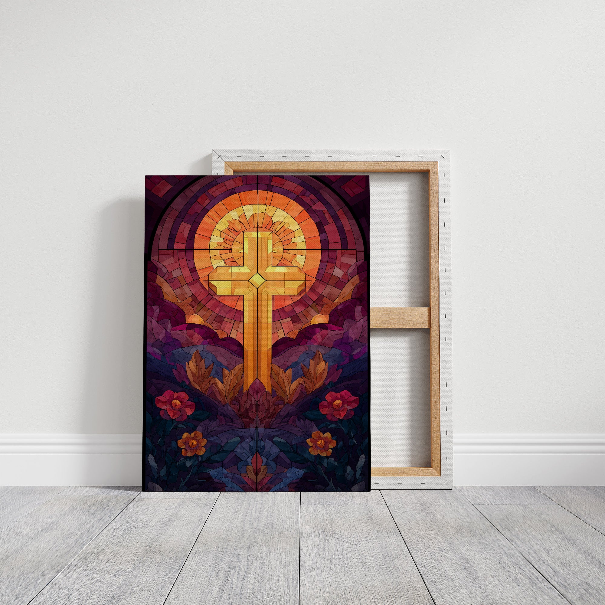 Sacred Light Among Garden Blooms