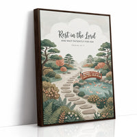 Rest in the Lord: Japanese Zen Garden Bridge