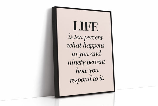 Life Is Ten Percent What Happens To You