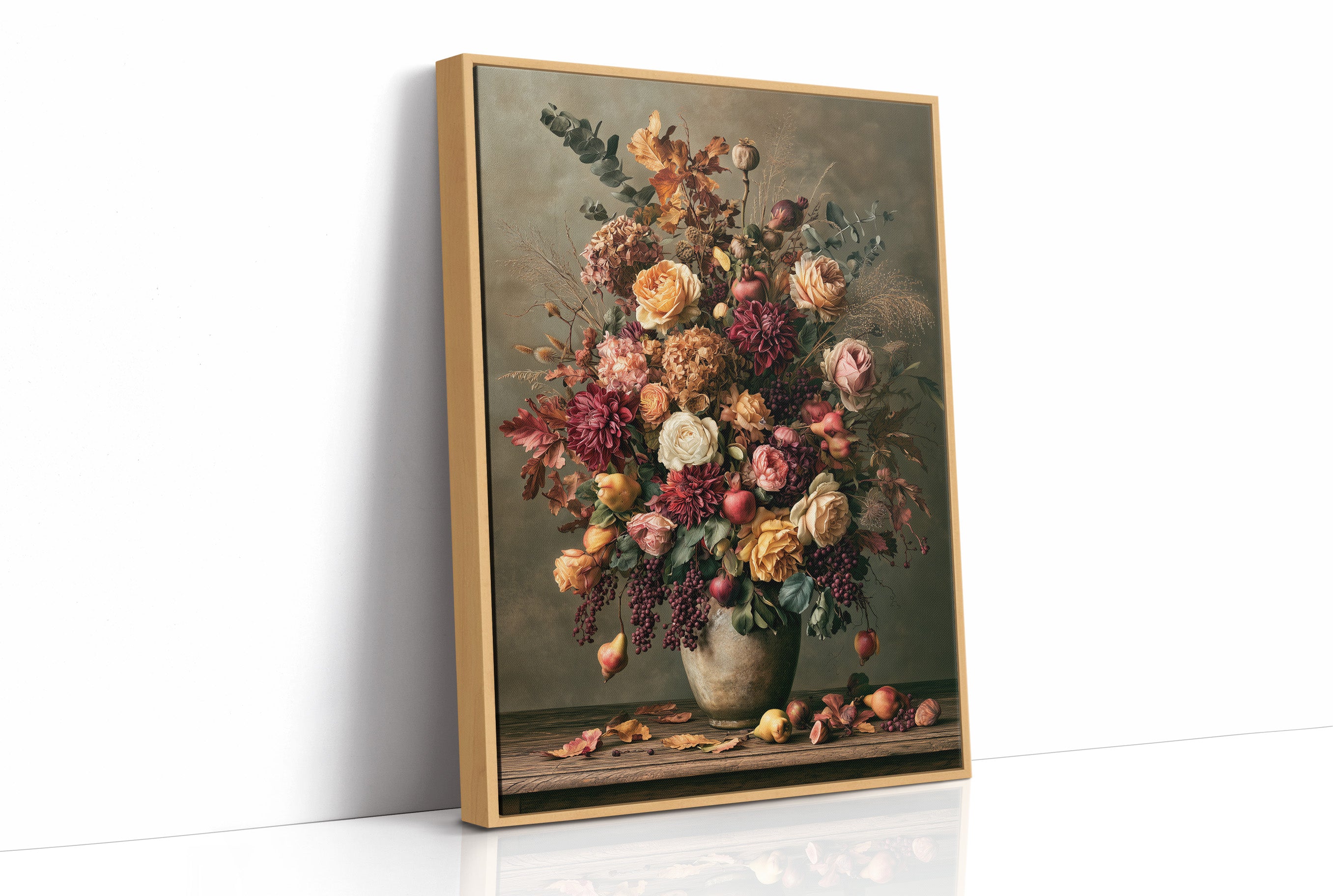Blush and Burgundy: An Autumn Bouquet in Bloom