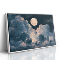 Moon Between The Clouds