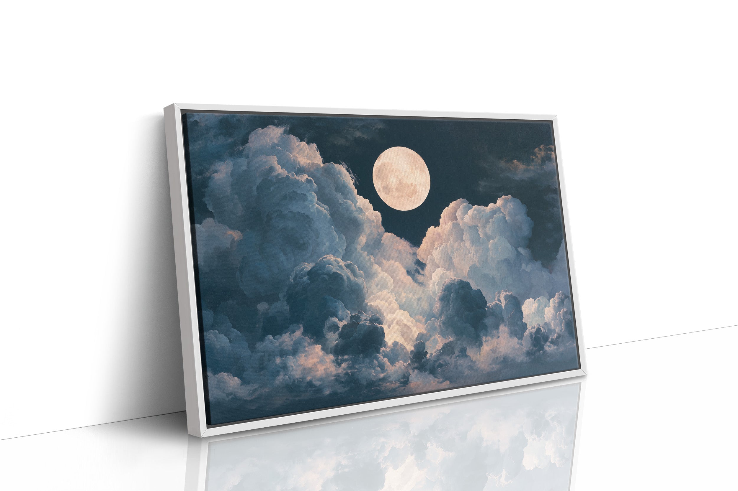 Moon Between The Clouds