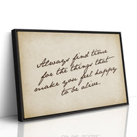 Handwritten Reminder to Live