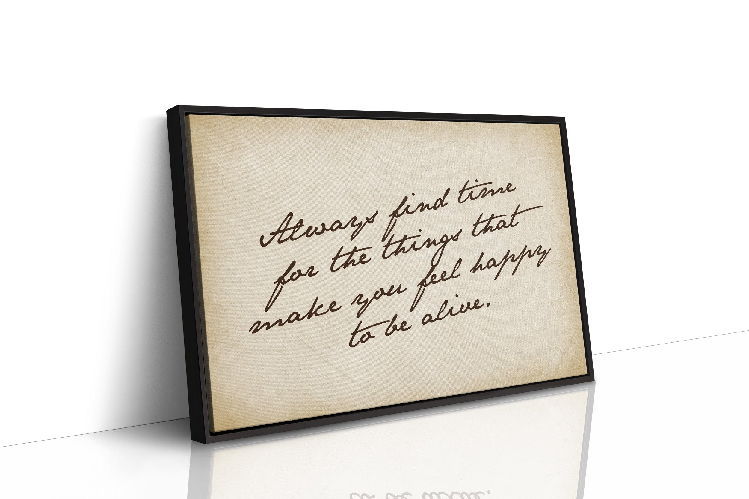 Handwritten Reminder to Live