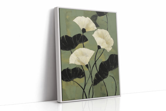 Ivory Petals Dance In Jade