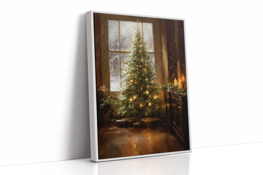 Glistening Pines and Warm Embrace